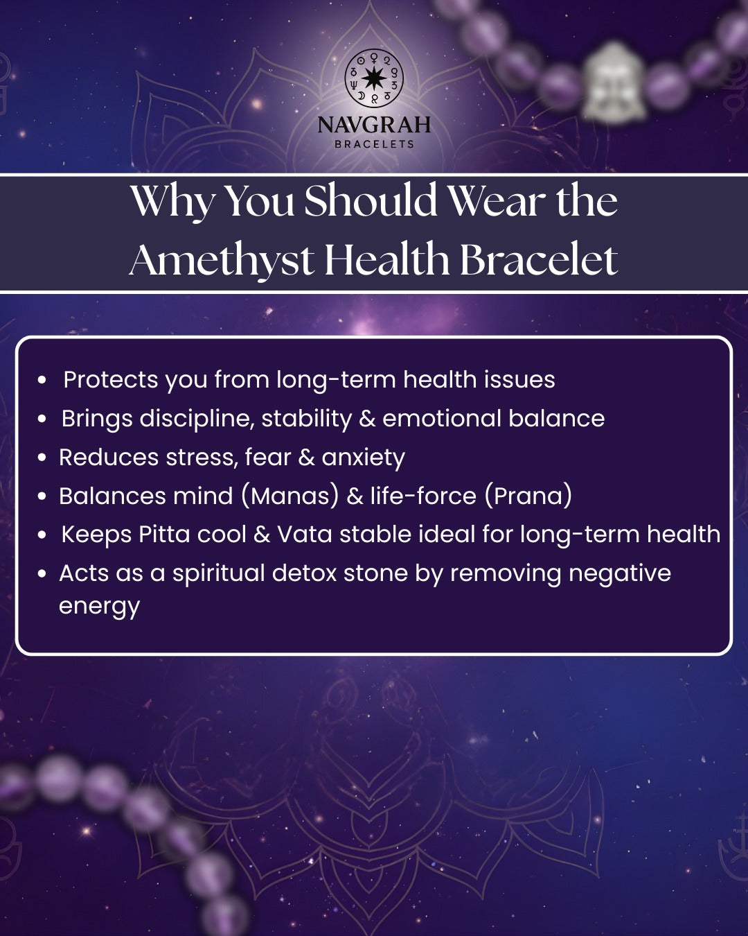The Amethyst Health Bracelet